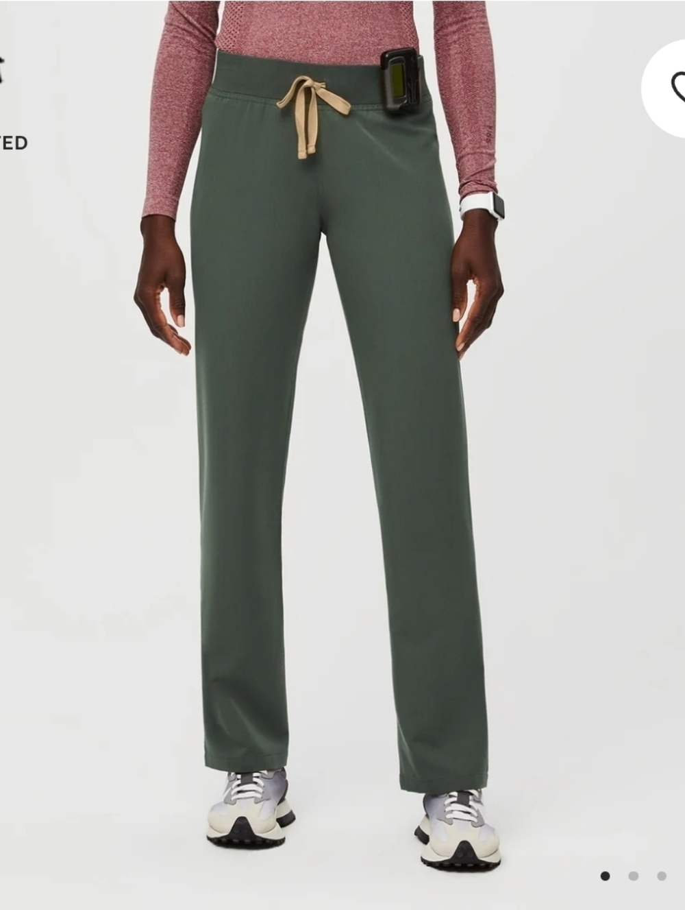 Figs Moss High Waisted Livingston